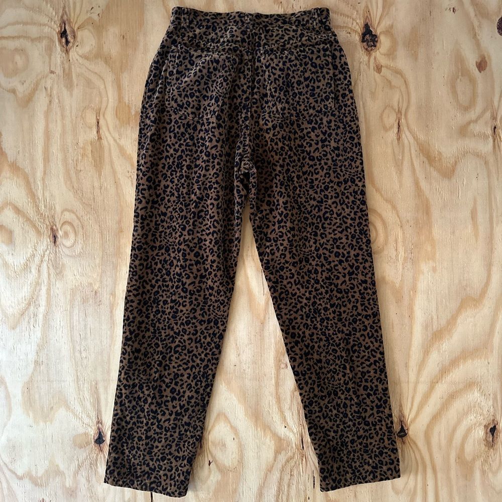 Jones New York Sport Leopard Corduroy Pants 8 - Picture 8 of 8